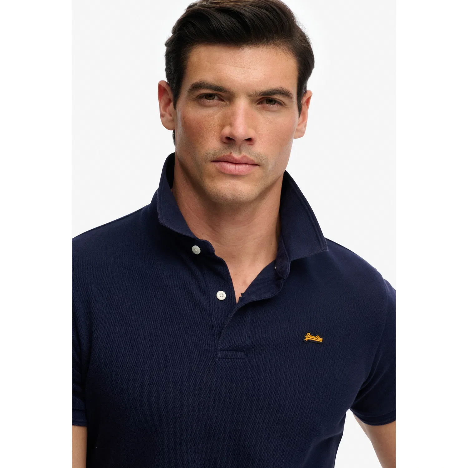Мужское поло с короткими рукавами Classic Pique Polo Superdry, Rich Navy — фото 4