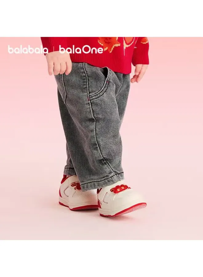 Джинсы детские свободные с мультяшным принтом Balabala