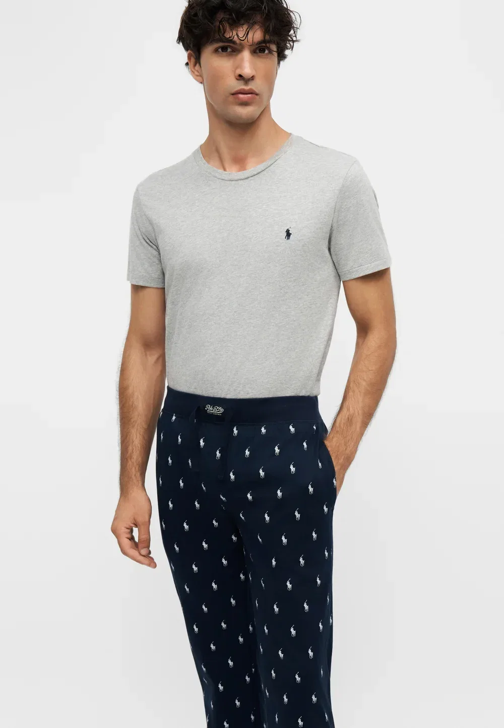 Брючные штаны для сна - пижамные штаны Polo Ralph Lauren, Navy — фото 4