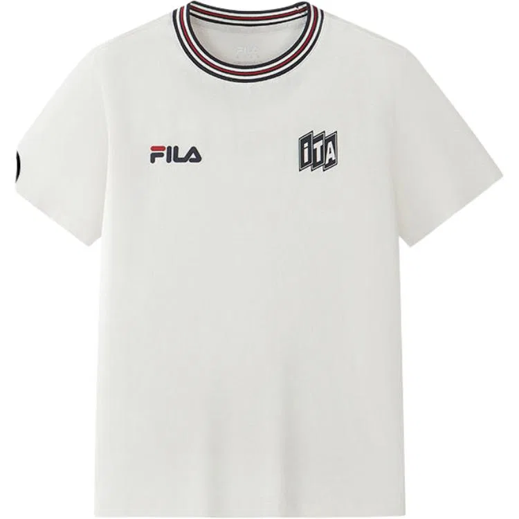 Детская футболка с круглым вырезом FILA KIDS, Cloud White — фото 3