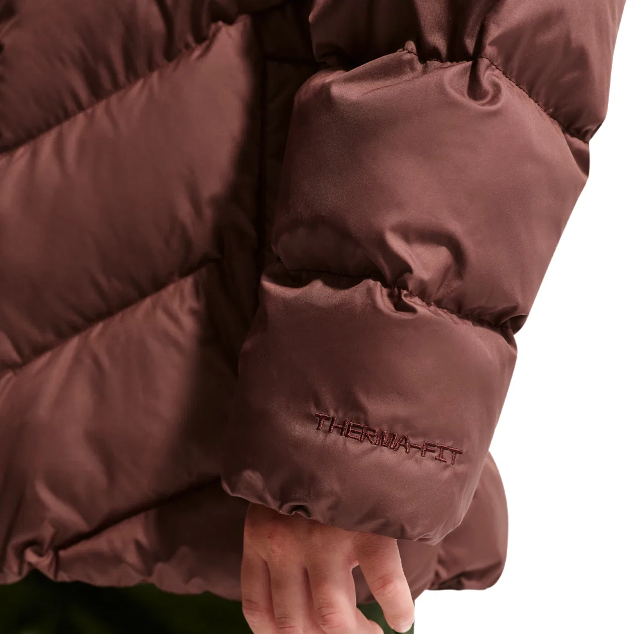 Детский пуховик для девочек с капюшоном Nike ADP Puffer, Mystic Dates/White — фото 3