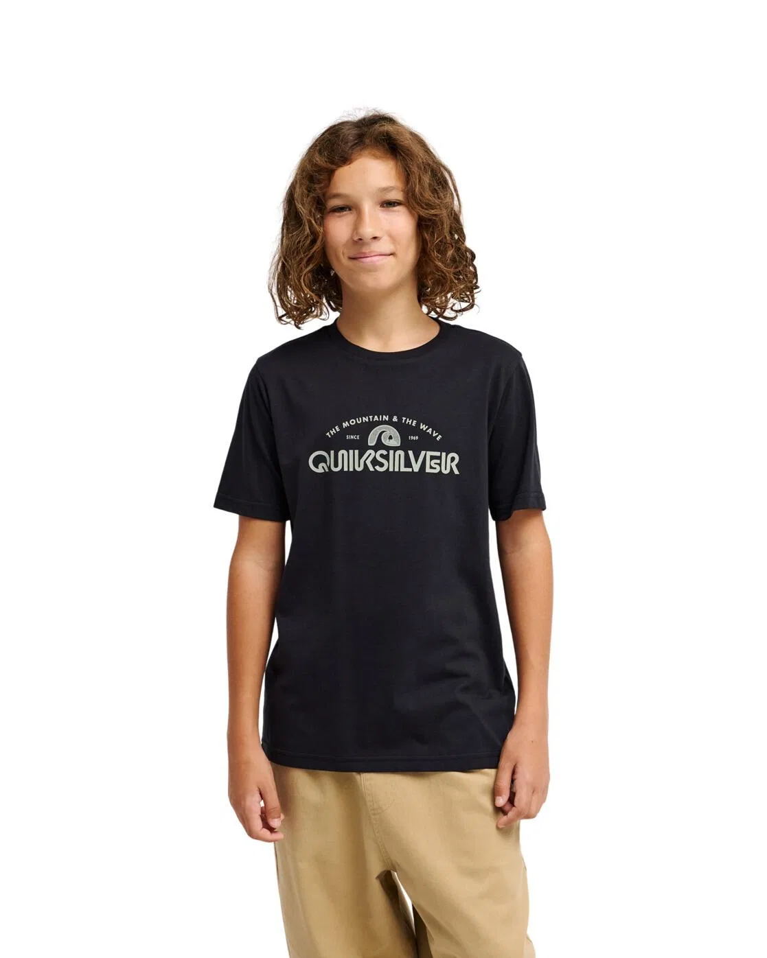Детская футболка с принтом EV VISTA LOGO Quiksilver, Schwarz