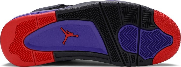 Кроссовки Air Jordan 4 Retro NRG Raptors - Drake Signature, фиолетовый — фото 4