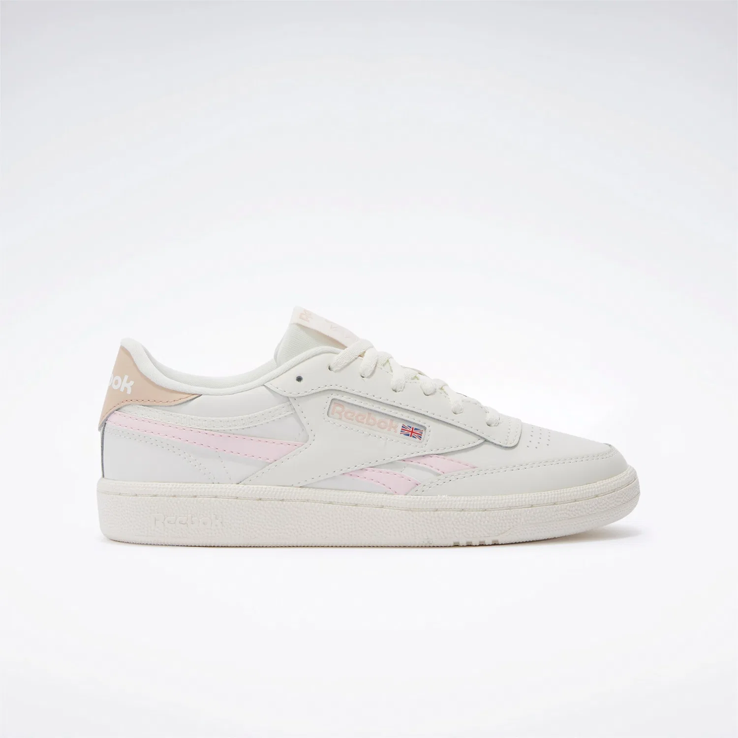 Детские кроссовки на шнуровке Reebok Classic, Chalk/Frostedberry/Bleachedpeach — фото 2