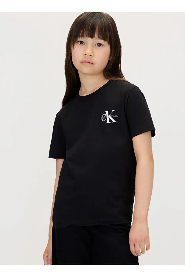 Детская футболка с принтом Calvin Klein, Black