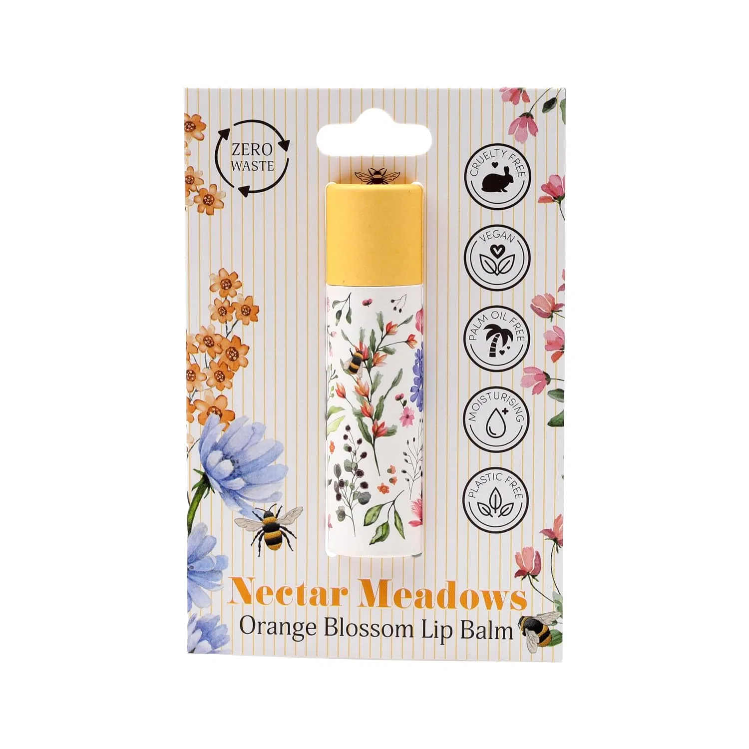 Бальзам для губ Nectar Meadows в бумажной тубе, 3 шт, Puckator