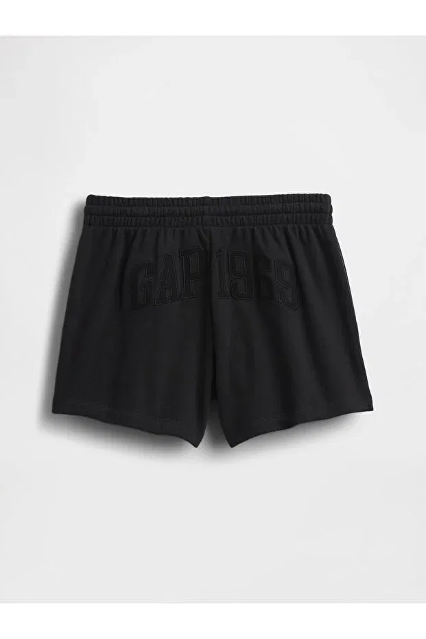 Детские шорты для девочек с принтом Gap, Black-001