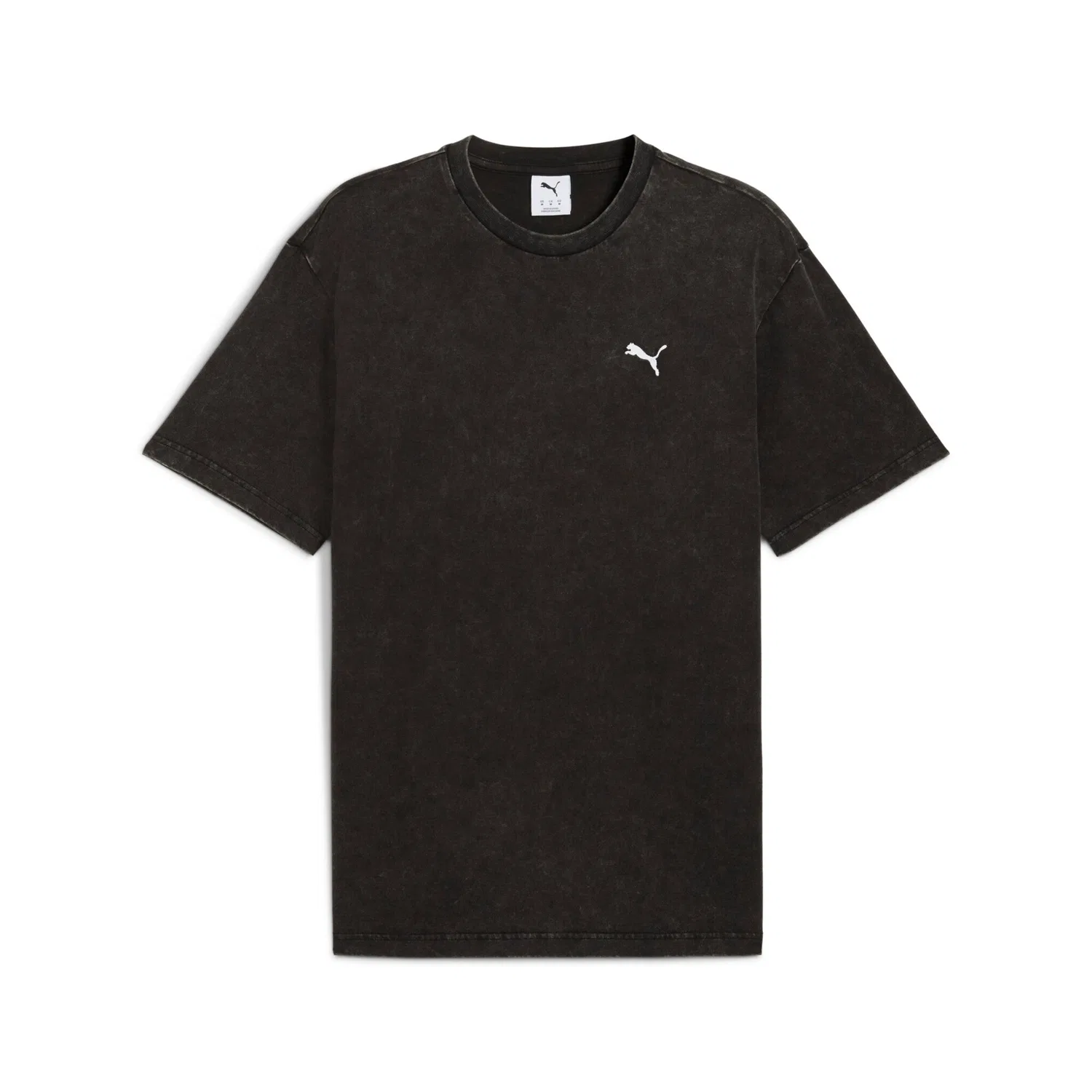 Детская хлопковая футболка с принтом PUMA, PUMA Black — фото 4