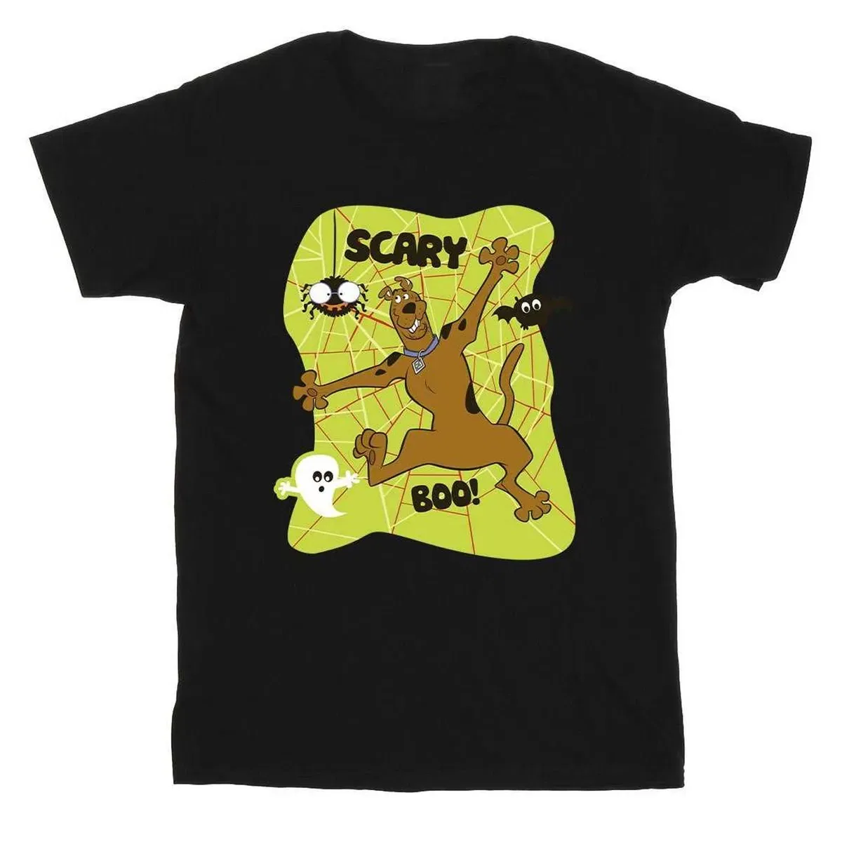 Детская футболка с принтом Scary Boo! Scooby Doo, Black
