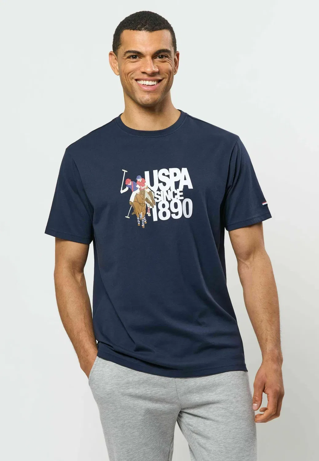 Умдамир - футболка с принтом U.S. Polo Assn., Dark Sapphire
