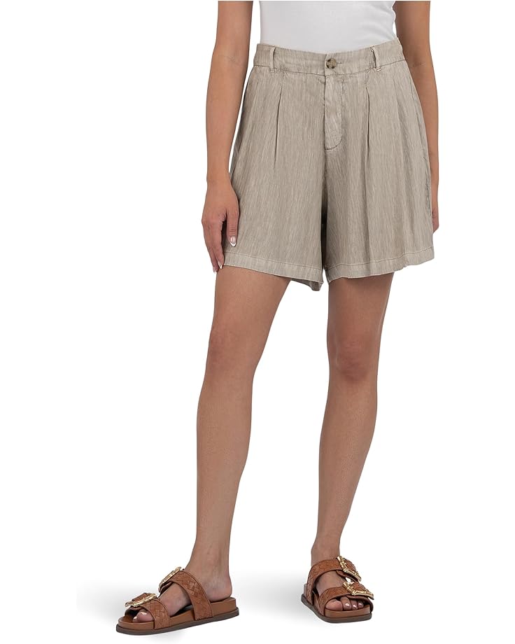 

Шорты KUT from the Kloth Catalina Pleated Shorts With Trouser Pocket, цвет Wheat