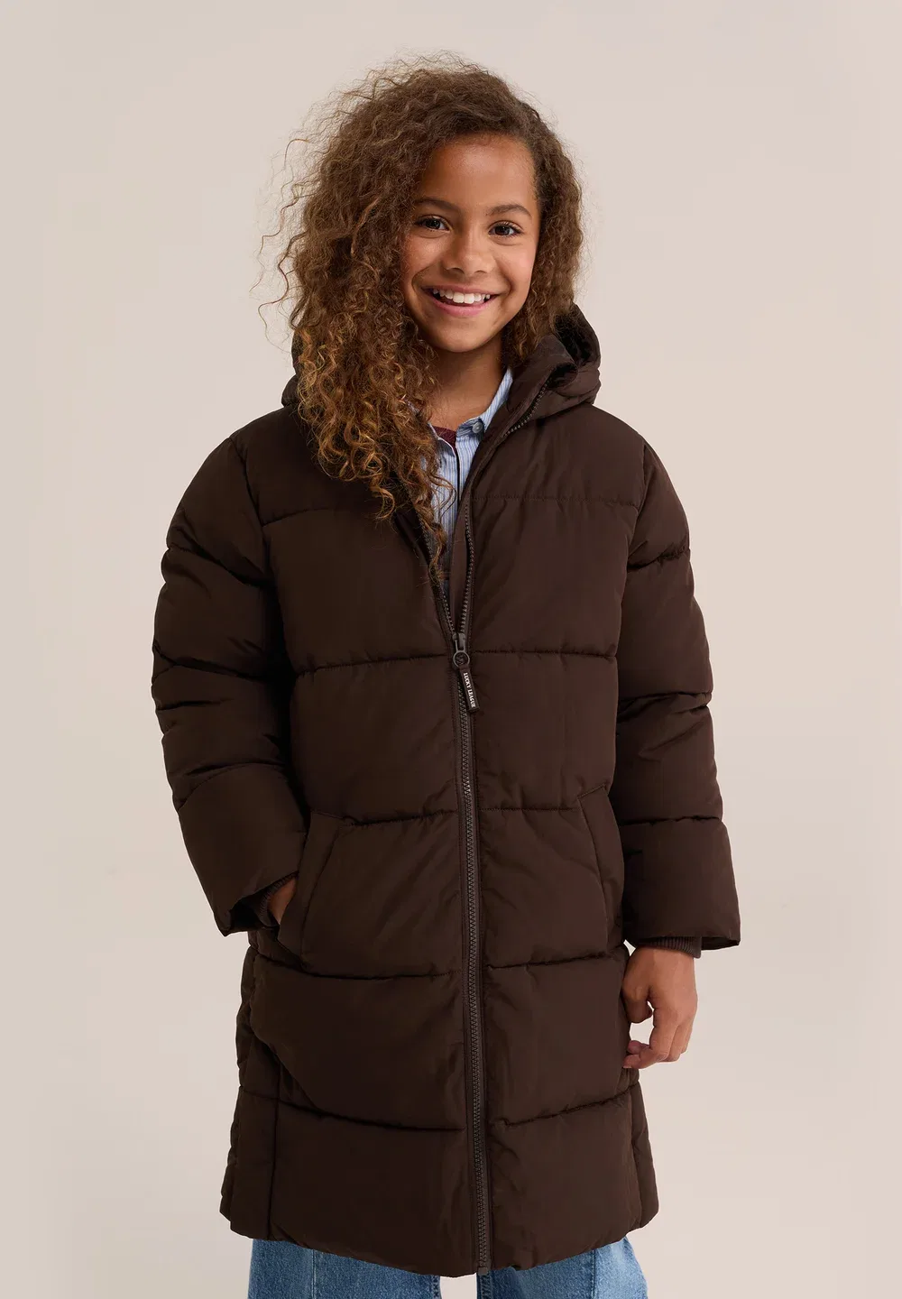 Зимнее пальто We Fashion, Dark Brown