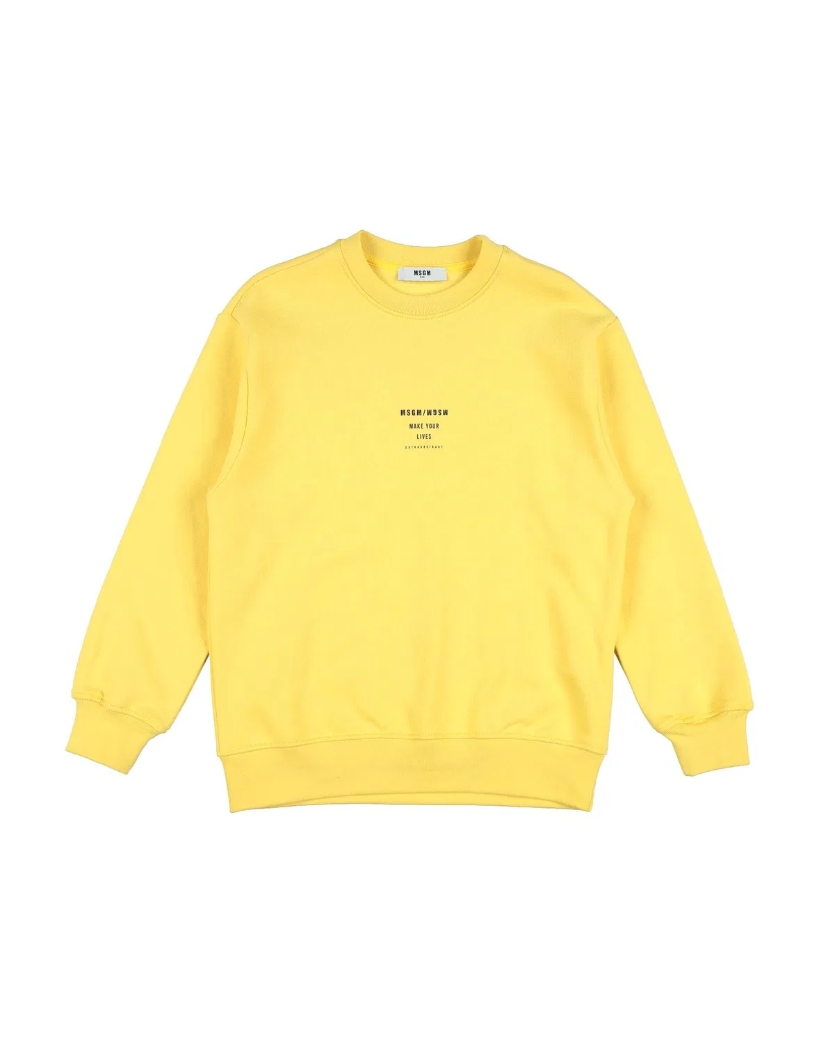 Детский свитшот для мальчиков с логотипом Msgm, желтый