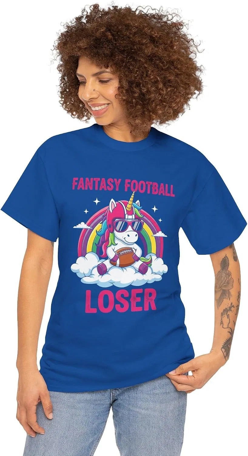 Мужская футболка с принтом Fantasy Football Loser, королевский синий — фото 3