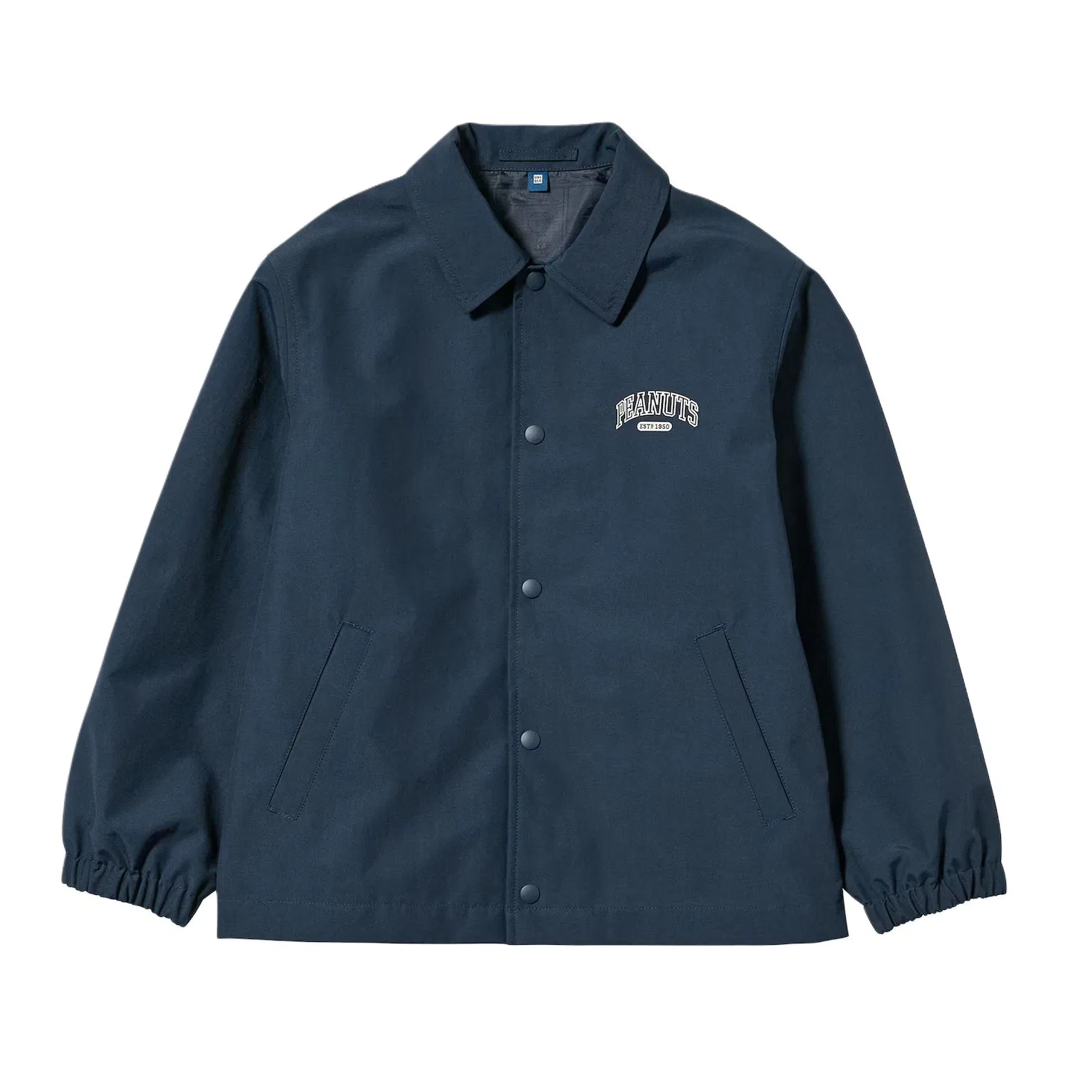Детская куртка на молнии с воротником-лацканом X PEANUTS UNIQLO, 69 Navy Blue
