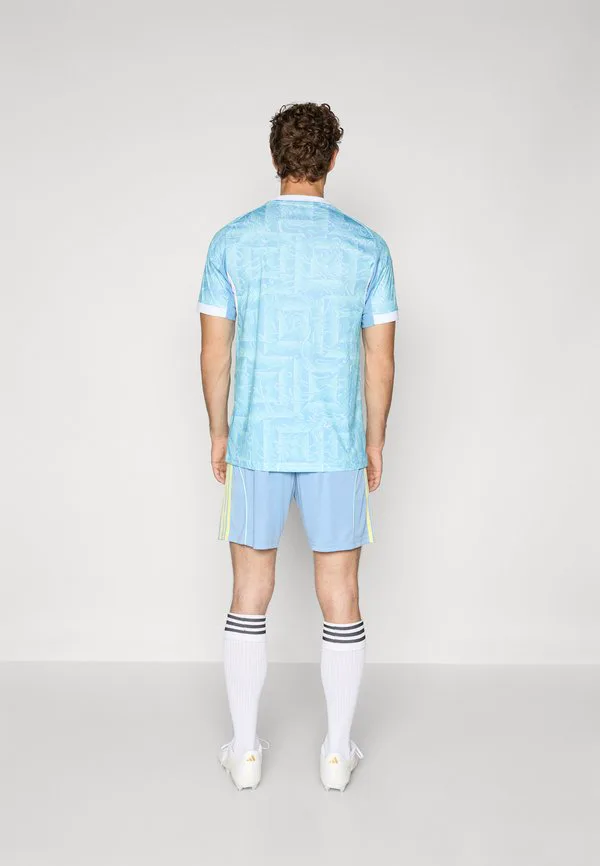 Ювентус, выездная форма, короткие шорты, клубная форма Adidas Performance, Ash Blue — фото 3
