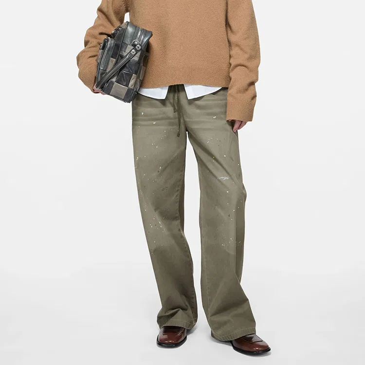 Мужские повседневные брюки Acne Studios, Gray Green — фото 4
