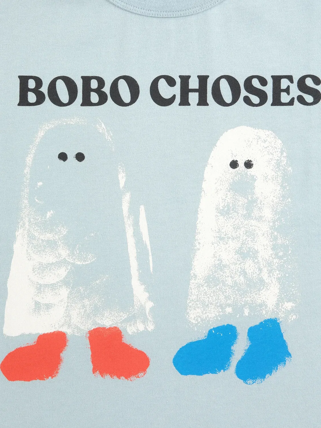 Футболка Booty Ghosts с графичным принтом Bobo Choses, синий — фото 2