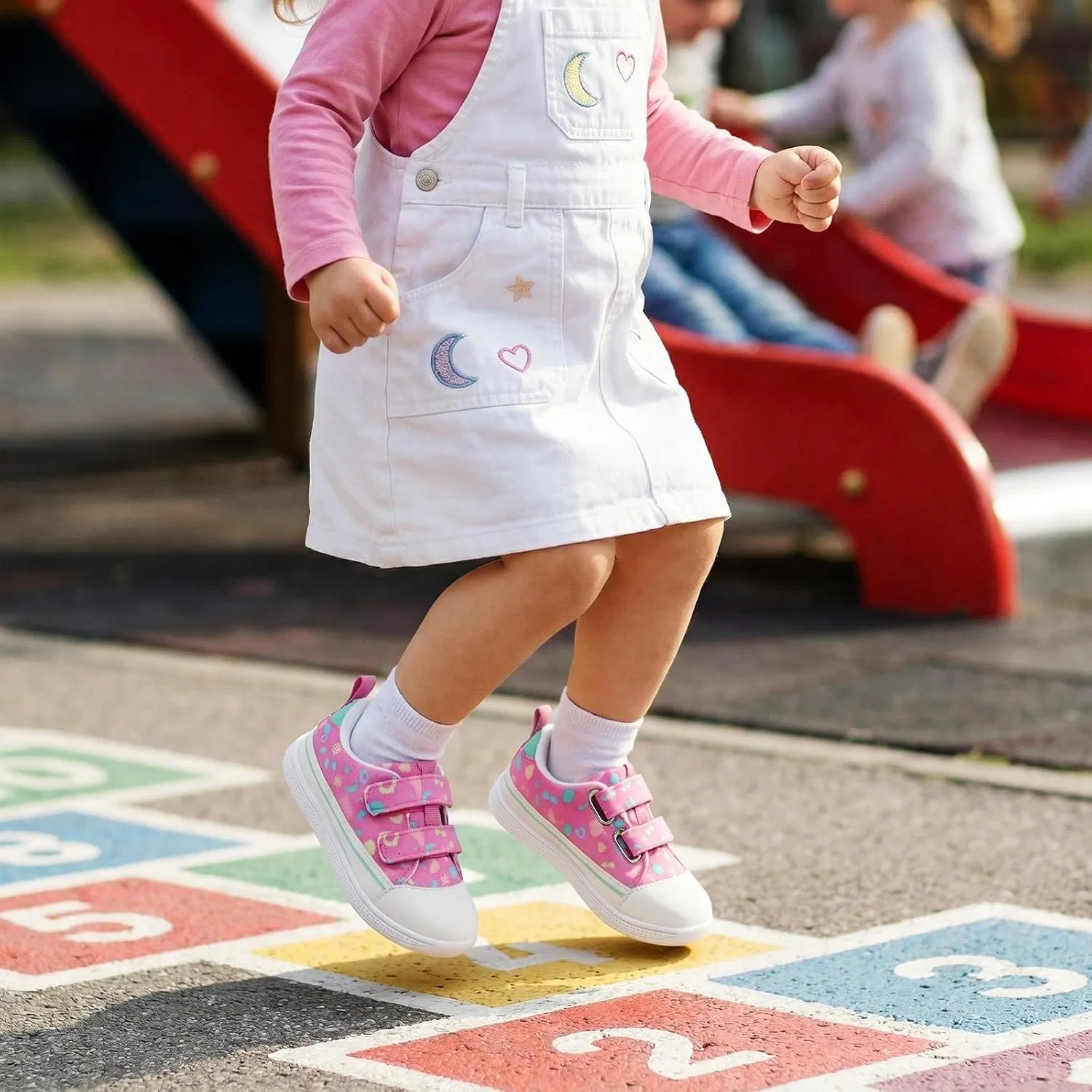 Детские кеды для мальчиков и девочек с широким носком STQ KIDS, Rose — фото 3