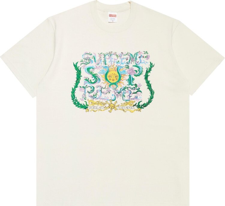

Футболка Supreme Crest Tee 'Natural', кремовый, Бежевый, Футболка Supreme Crest Tee 'Natural', кремовый