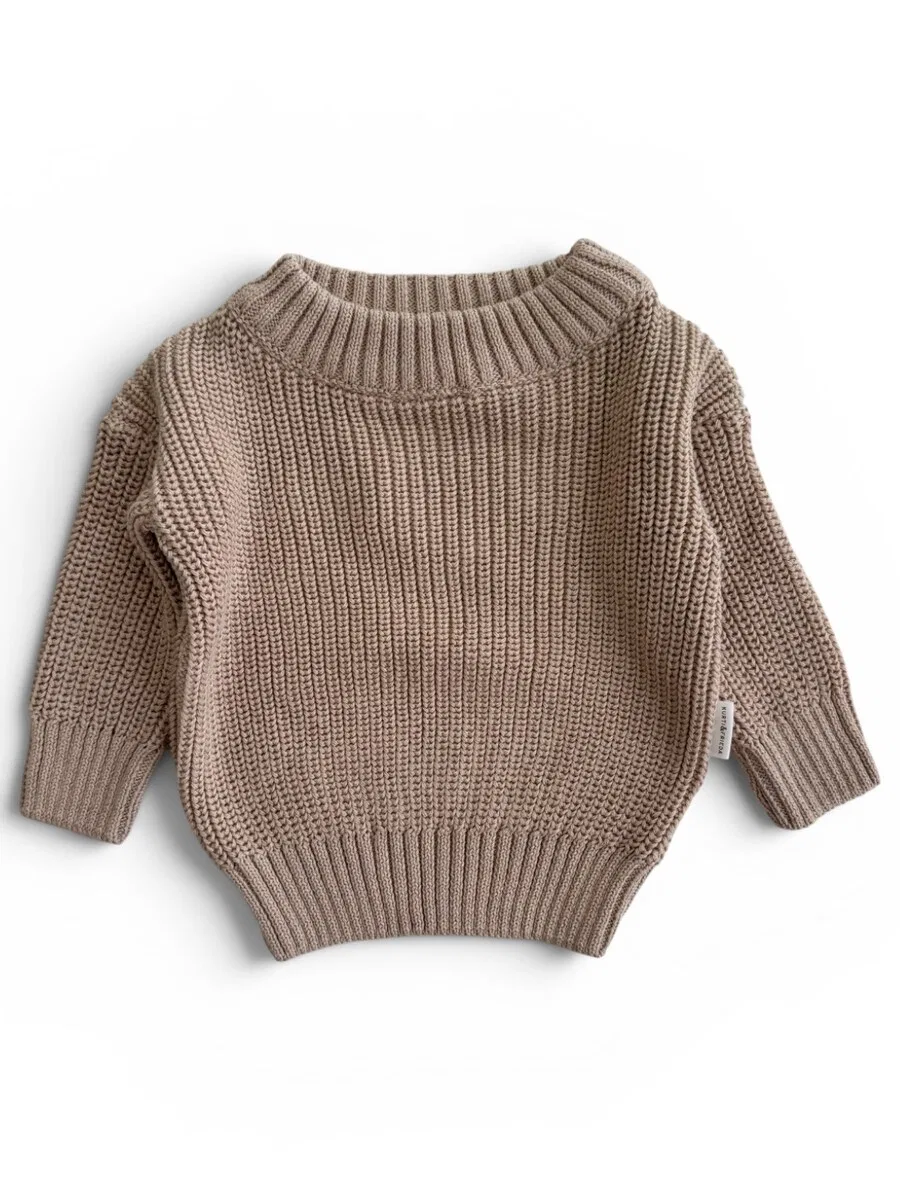 Свитер KURTI & FRIEDA «Chunky Knit» цвета мокко