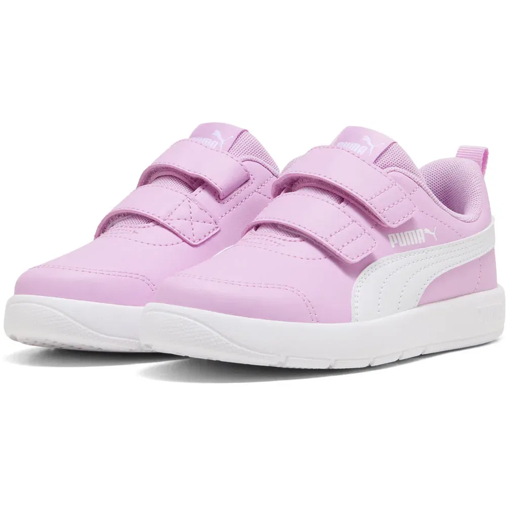 Детские кроссовки для девочек Courtflex V3 V PS Puma, Pink — фото 2