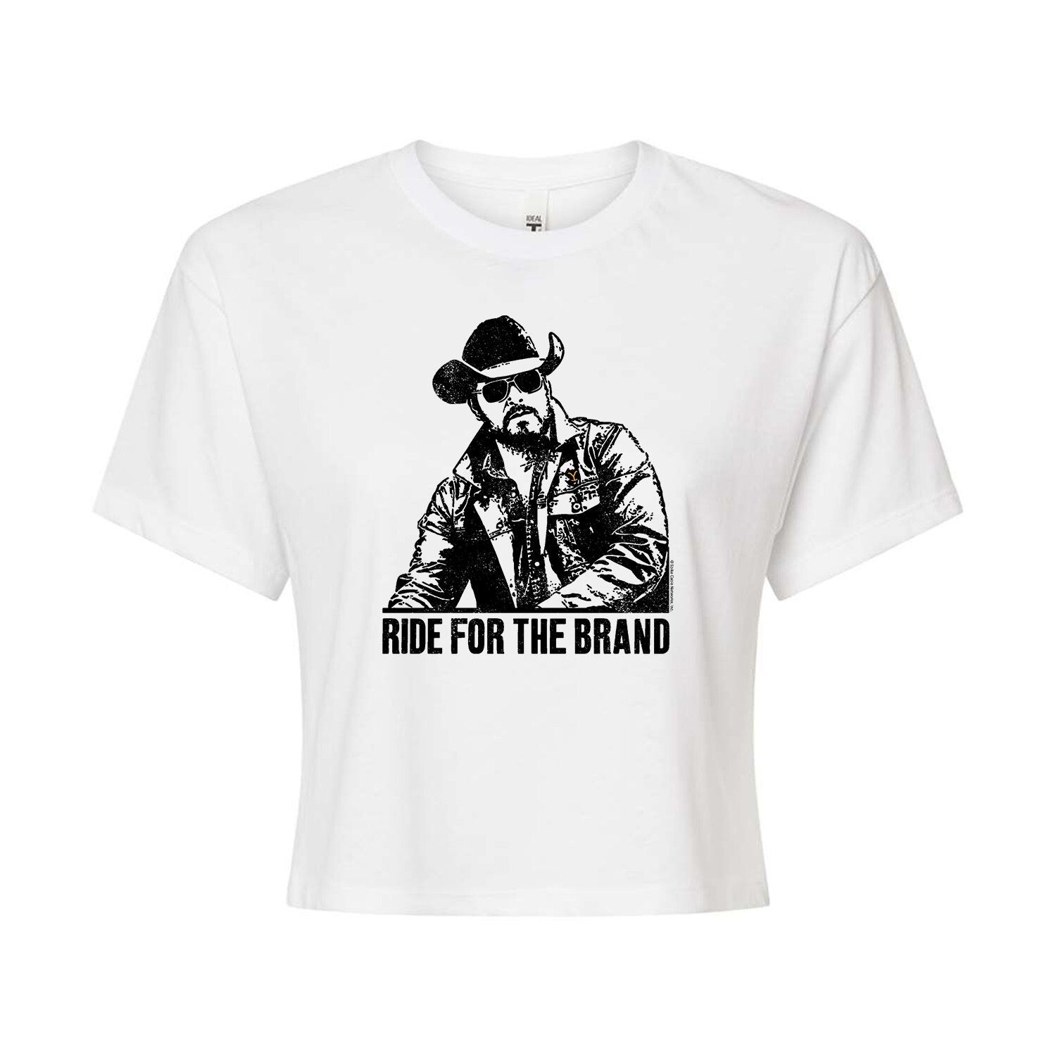 

Укороченная футболка с рисунком Yellowstone для юниоров "Ride For The Brand" Licensed Character, белый