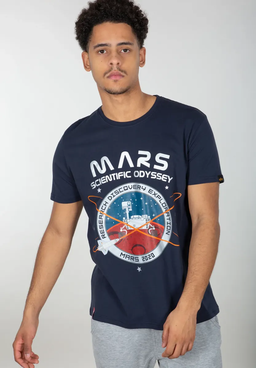 

Футболка Alpha Industries " Alpha Industries Мужчины - Футболки Mission To Mars T", синий