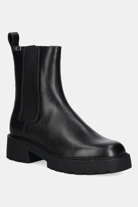 Кожаные ботинки COMBAT MID CHELSEA BOOT HW LTH Calvin Klein Jeans, черный
