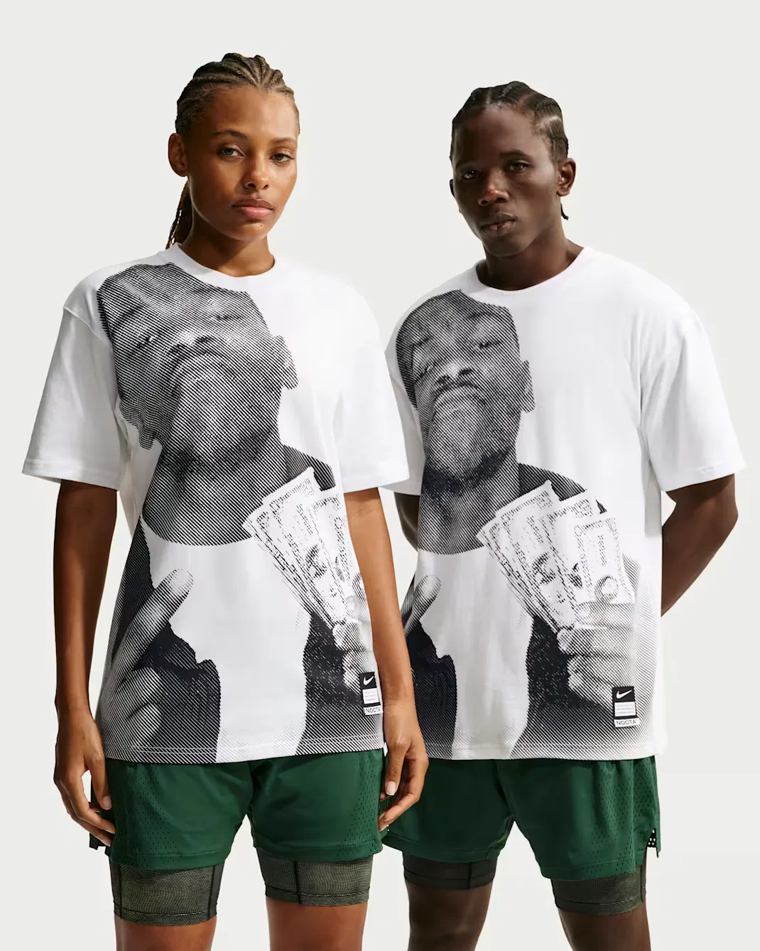 Мужская футболка с коротким рукавом KD x NOCTA Nike, White/Black