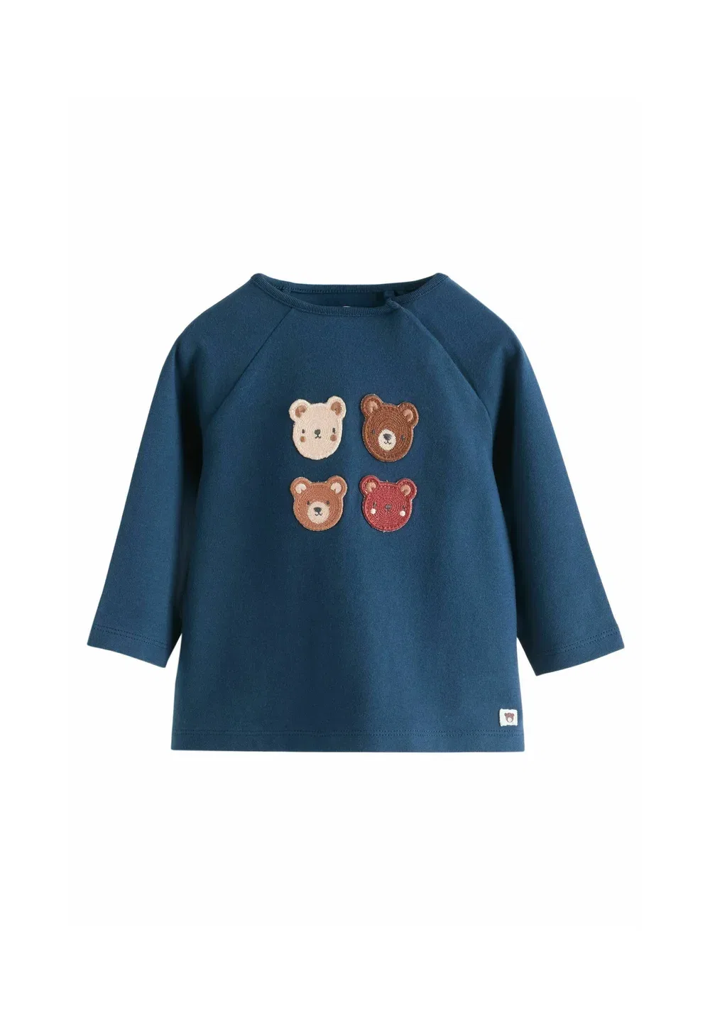 Комплект из 6 предметов стандартного кроя - футболка с длинными рукавами Next, Navy Brown Bear — фото 2