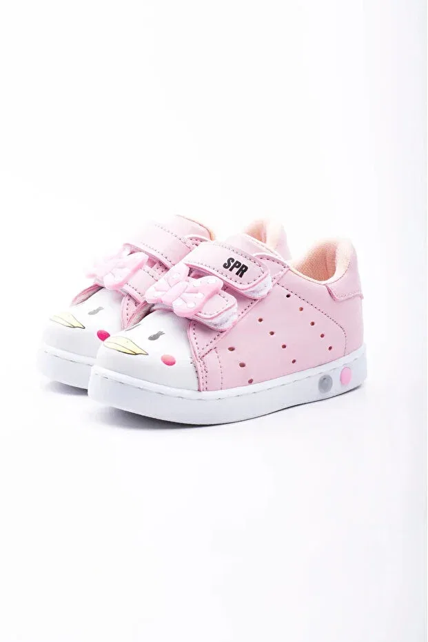 Детские ортопедические туфли для девочек с подсветкой Burak Alday Shoes, Pink — фото 4