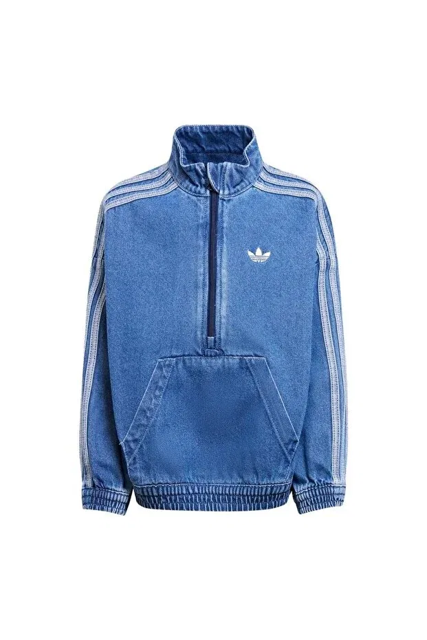 Детский комплект спортивной одежды с длинным рукавом Originals kids blue jean 2-piece set Adidas, Blue