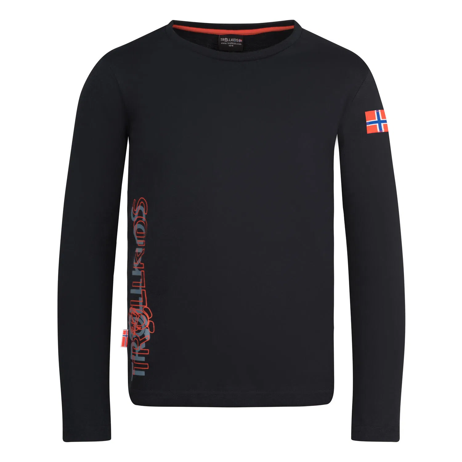Детский лонгслив с длинным рукавом Stavanger Longsleeve XT Trollkids, Schwarz Mango