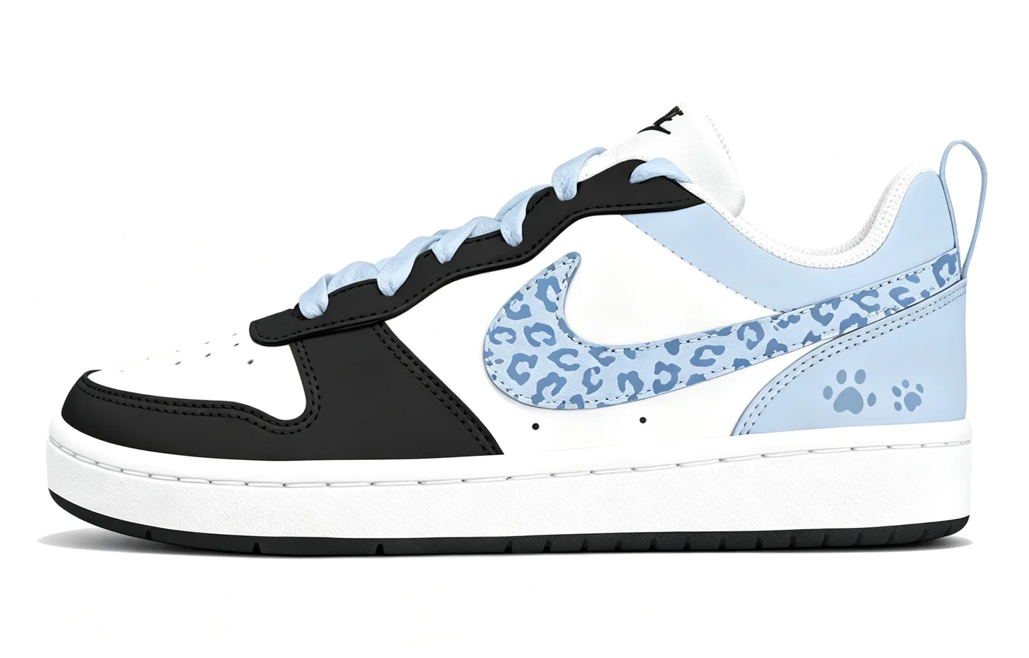 Детские скейтбординг-кроссовки Nike Court Borough, Black Blue