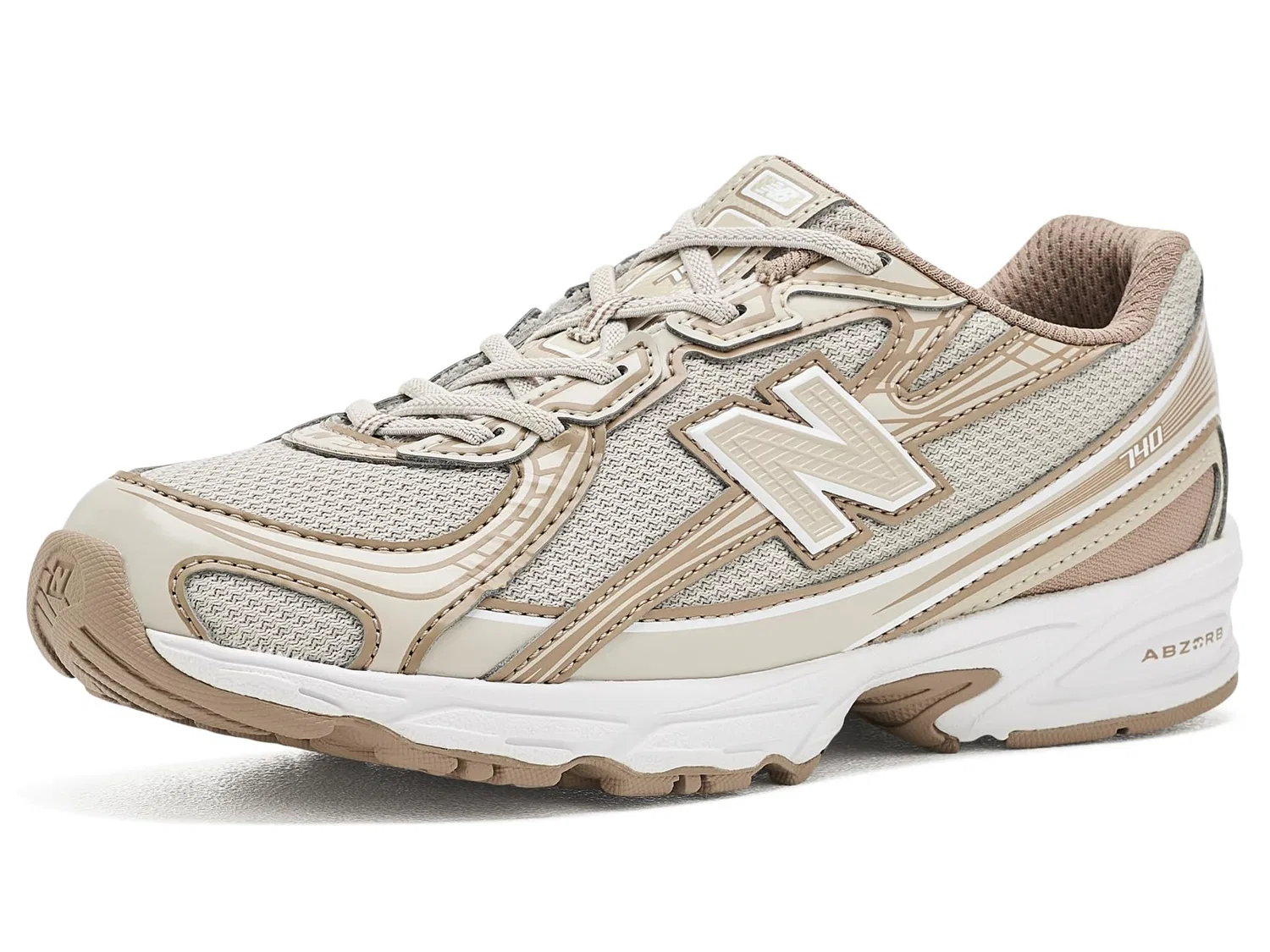 Кроссовки 740 Bungee Lace (для маленьких детей) New Balance Kids, Timberwolf/Driftwood — фото 2
