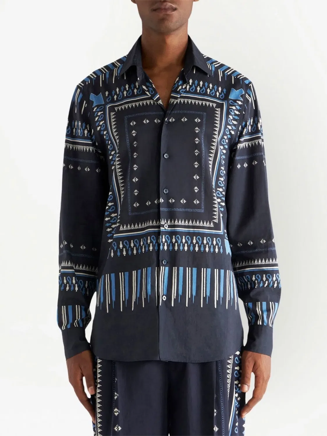 Рубашка с графическим принтом ETRO, черный — фото 3