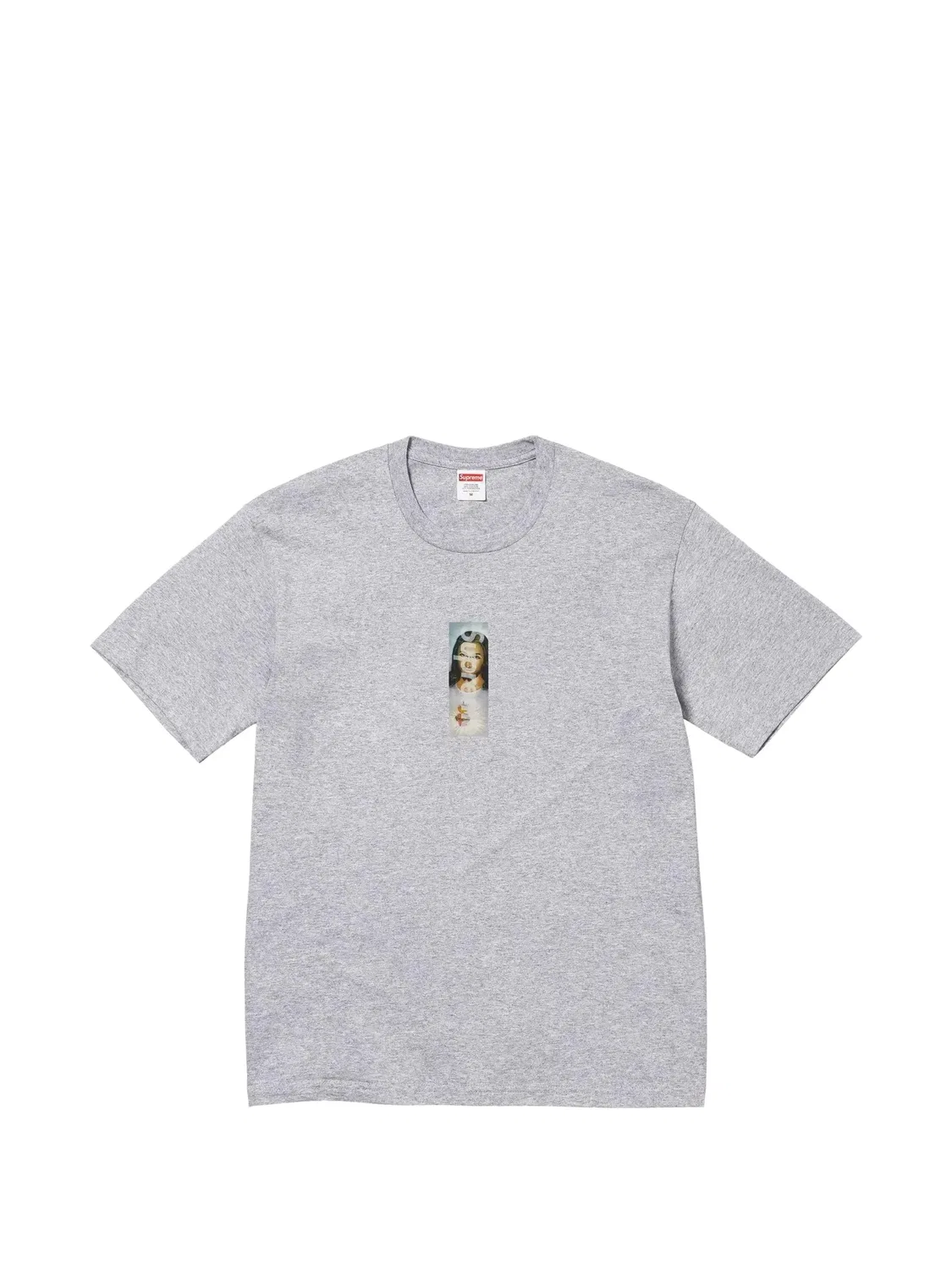 Футболка Prayer Card Box Logo серая Supreme, серый