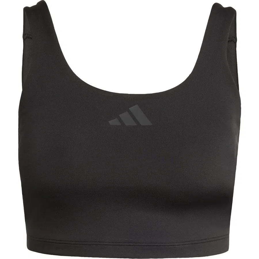 Спортивный топ-бра с поддержкой Power Light Support Bra Tank adidas, Черный — фото 3