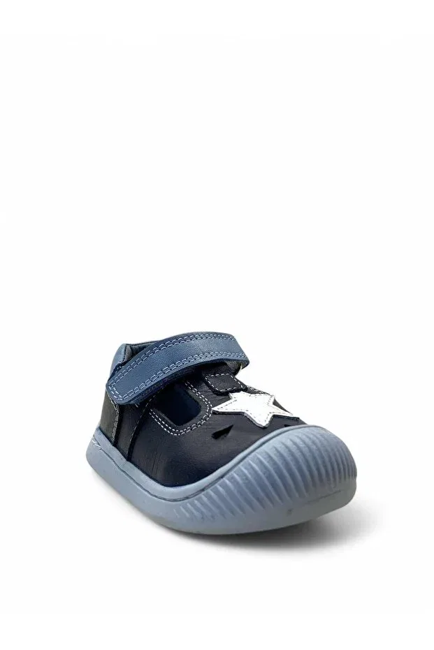 Детские туфли для мальчиков с графическим принтом Tuğba Ortopedi, Navy Blue — фото 2