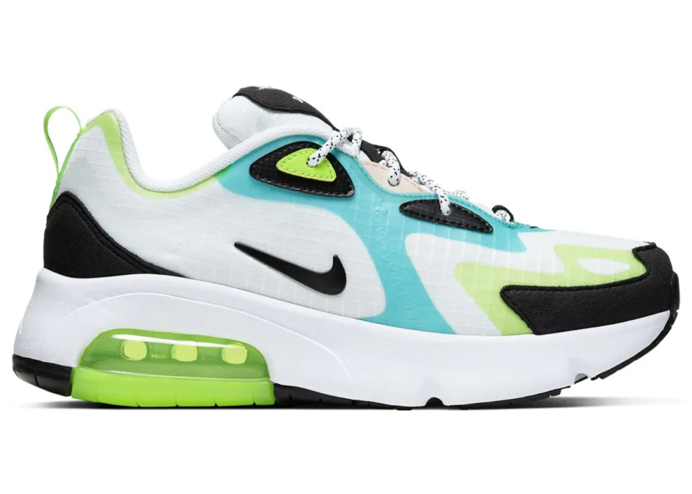 Детские кроссовки Lifestyle Nike Air Max 200 SE, White/Electric Green/Oracle Aqua/Black