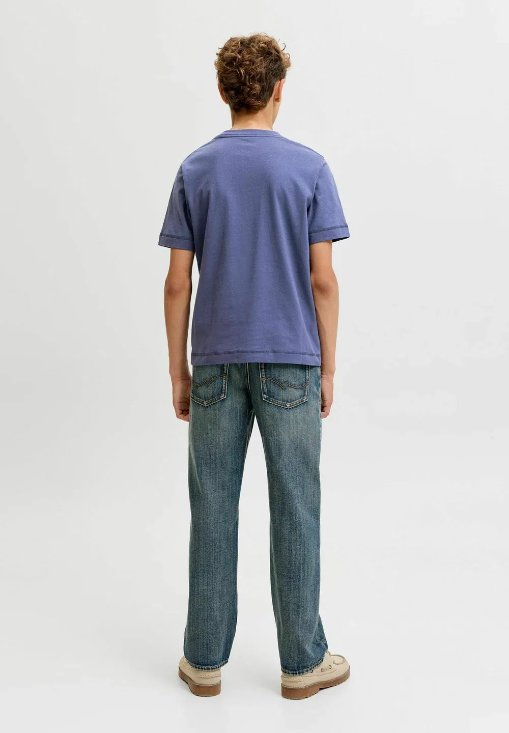 Jornorrebro emb tee ss cn noos jnr - print t-shirt Jack & Jones Junior, Crown Blue — фото 3
