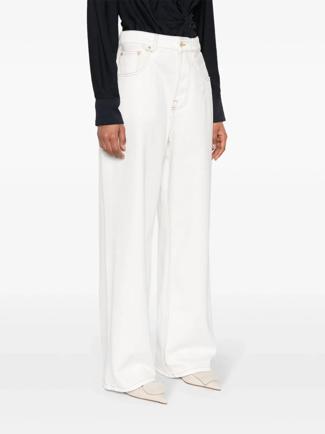Джинсы из органического хлопка Jacquemus, нейтральный — фото 3