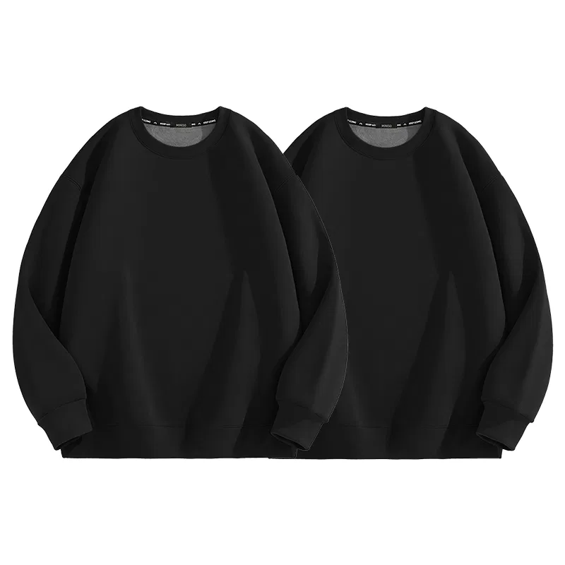 Детский свитшот с начесом MINISO, Цвет Black (Solid Color)