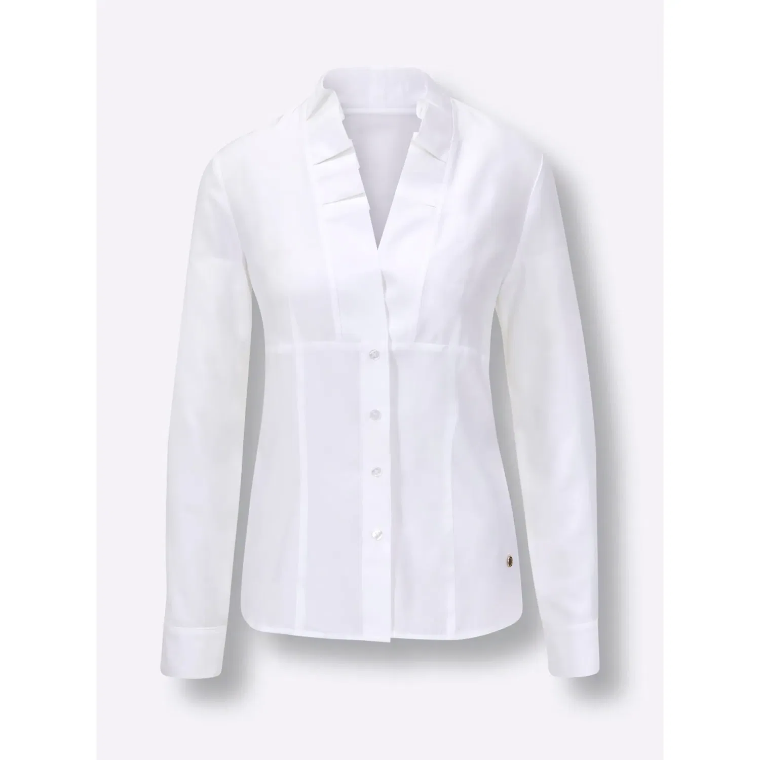 Женская блуза с необычным воротником CREATION L PREMIUM, White — фото 4