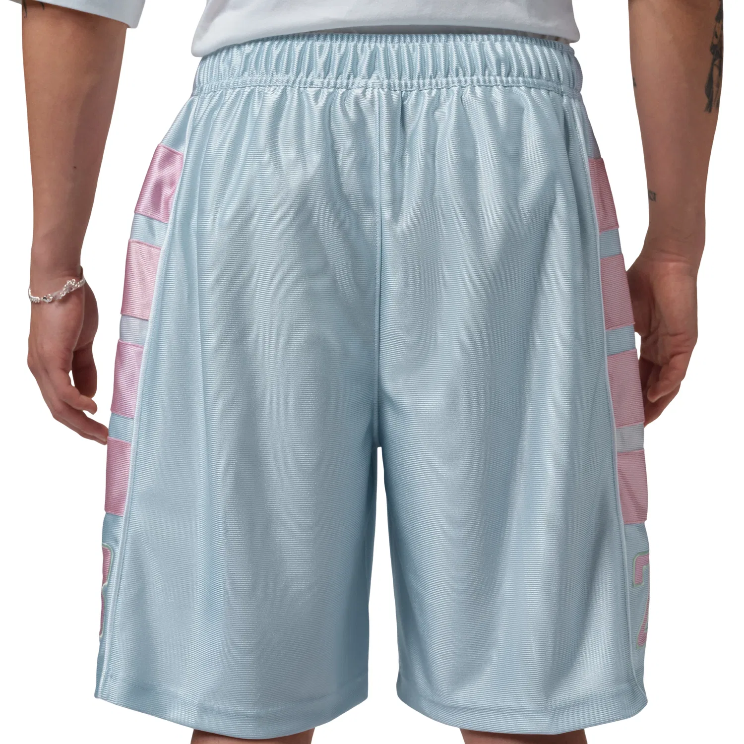 Мужские шорты с принтом Jordan Brooklyn Cat Scratch 'Aura Iced Carmine', синий — фото 3