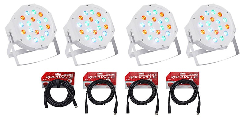 

Прожектор Rockville RockPAR50 WHT LED RGB Par Can DJ