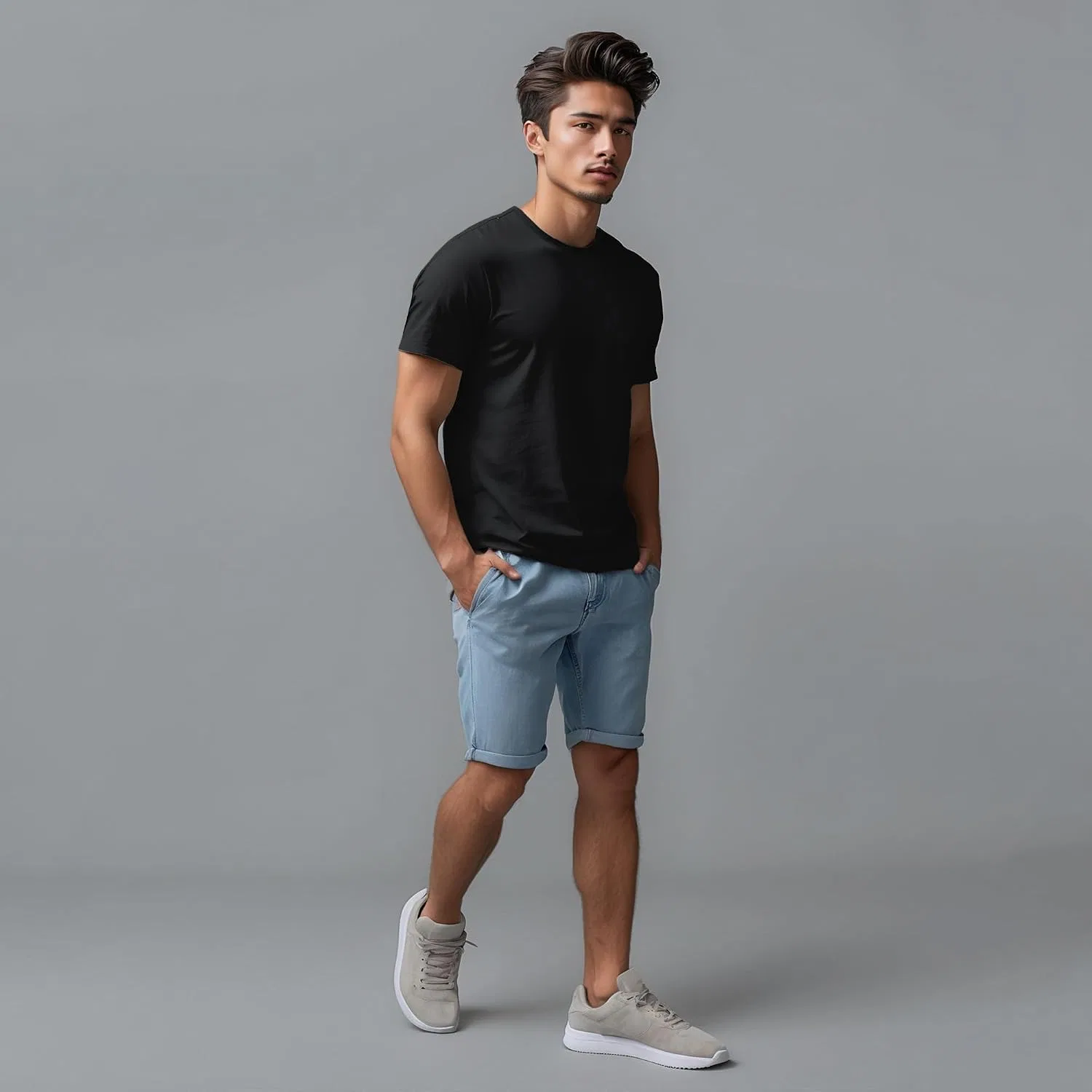 Унисекс футболка из органического хлопка Classic Fit T-shirt Arventur, Black — фото 2