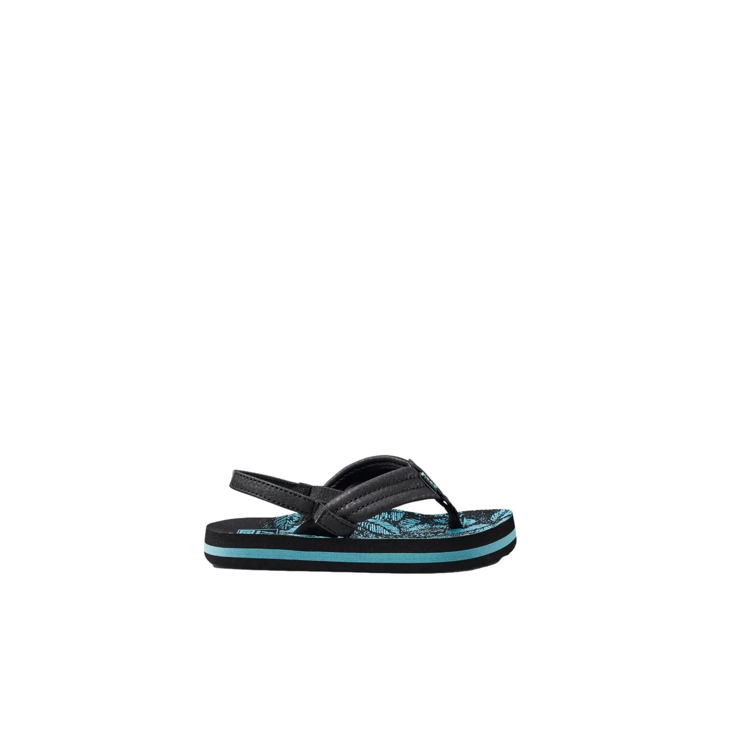 Детские шлепанцы Reef Little Ahi Aquifer Palm CJ4133, черный