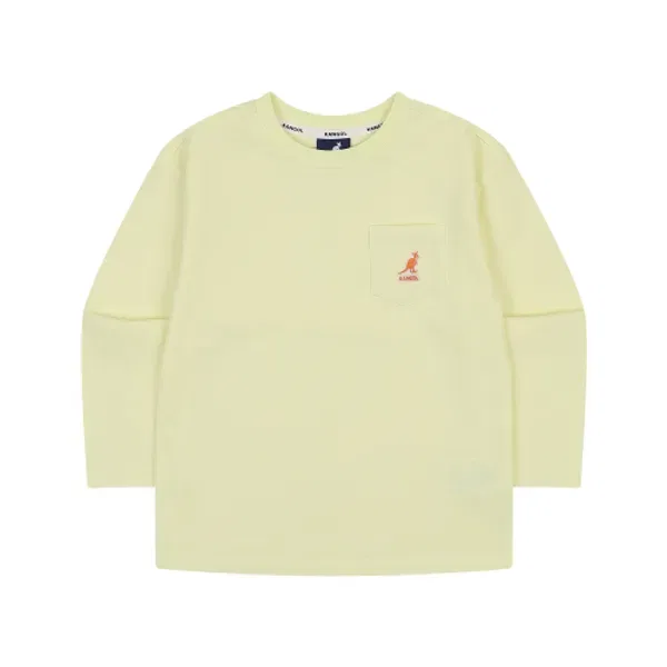 Футболка с длинным рукавом с логотипом, ra 0001, Kangol Kids, желтый